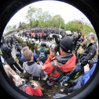 _DSC3650 Wimmelbild mit Fotografen. | Nazidemonstration in Hamburg Barmbek - Proteste.